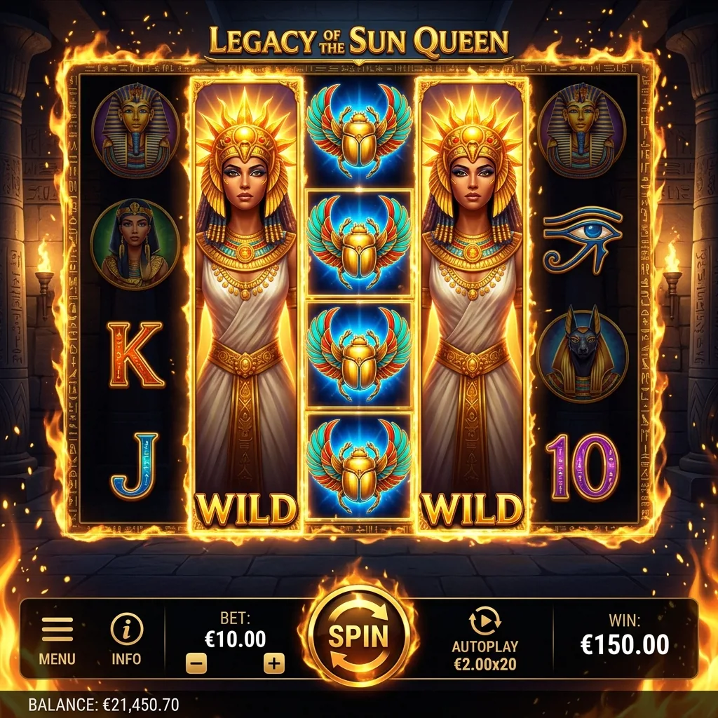 Слот Solar Queen с расширяющейся сеткой в бонусе