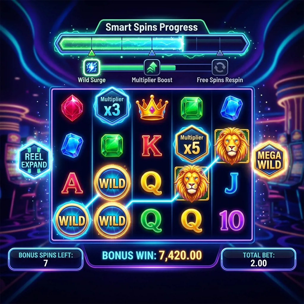 Бонусный раунд Smart Spins в слоте Red Tiger