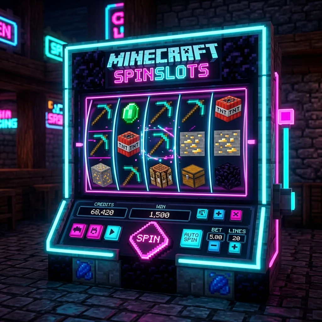 Эксклюзивные слоты Minedrop в стиле Minecraft