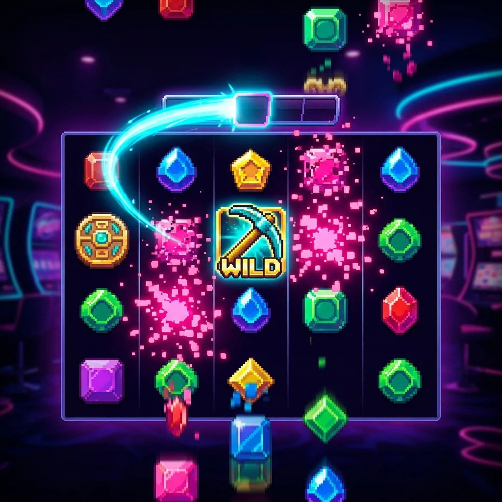Игровой процесс Minedrop с расширенной сеткой блоков