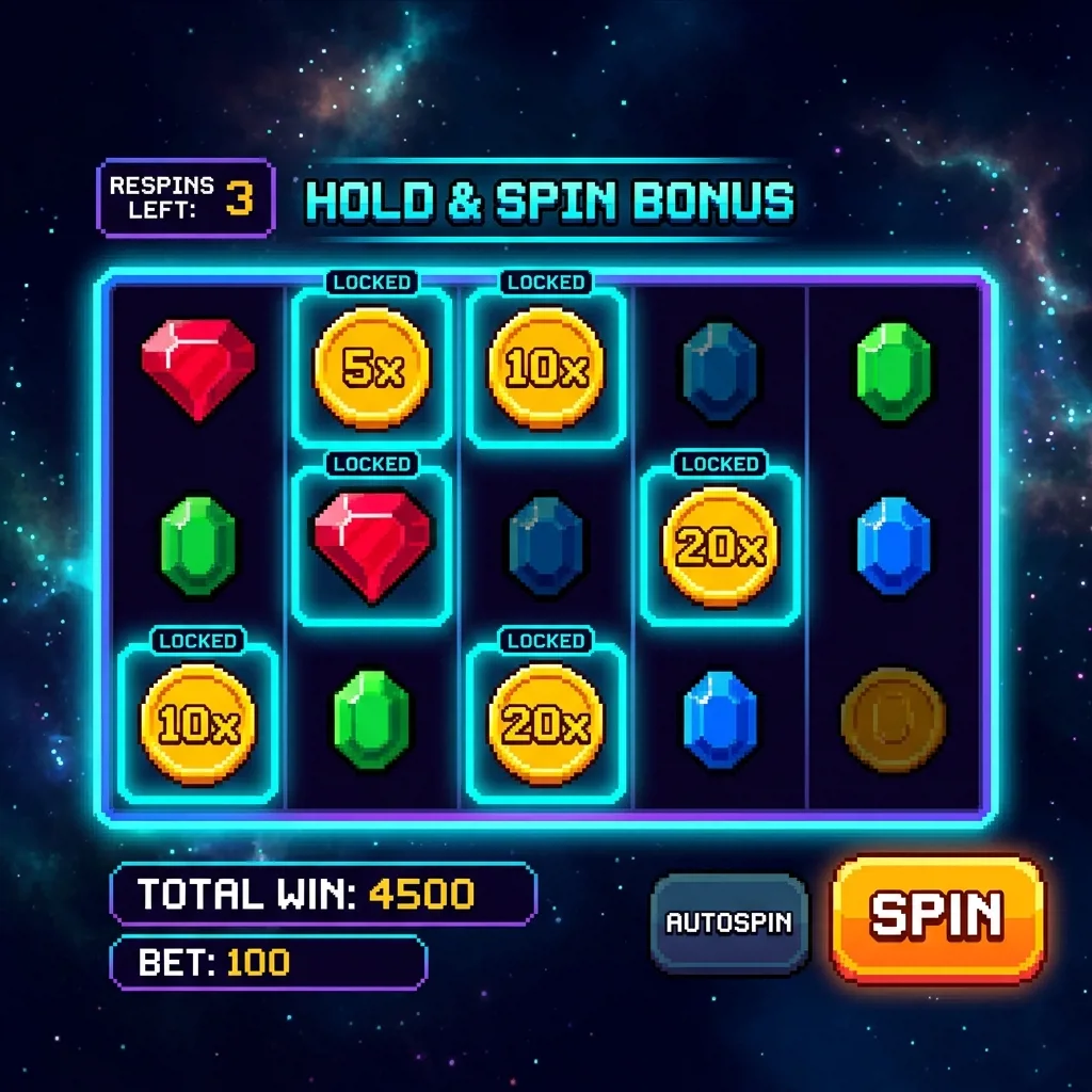 Hold and Spin механика в слотах Minedrop