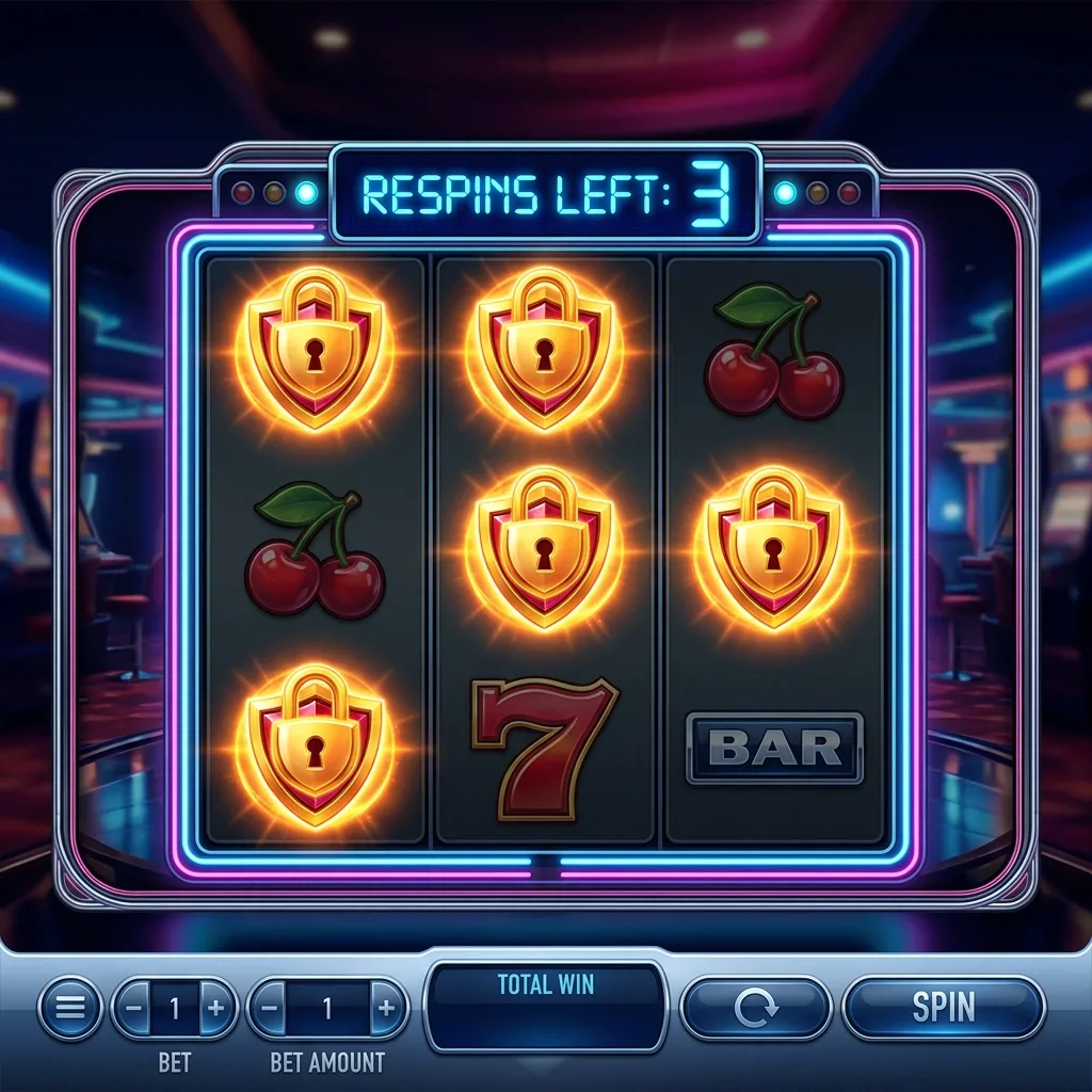 Иллюстрация механики Hold and Spin с замороженными символами